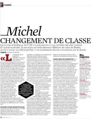 Michel : changement de classe (Patrick Sowden avec Frédéric Hermel, France Football) [1/2]